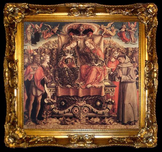 framed  CRIVELLI, Carlo Coronation of the Virgin dgfd, ta009-2